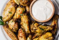 Crispy Lemon Pepper Air Fryer Chicken Wings