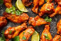 Sticky Honey Chipotle Chicken Wings Recipe