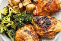 Crispy Smoked Chicken Thighs with Reverse Sear for Juicy Skin