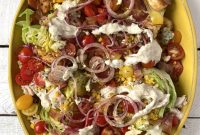 Summer Celebration Wedge Salad Recipe with Fresh Ingredients