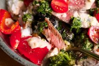 Garlic Aioli Steak & Rice Bowls with Fresh Chimichurri