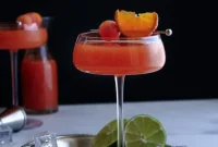 Papaya Mandarin Rum Cocktail Recipe — Tropical Citrus Drink