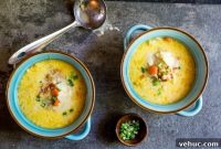 Low-Carb Cauliflower Soup with Bacon & Cheese (Instant Pot)