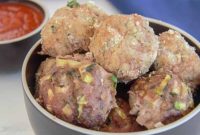 Zucchini Chicken Meatballs with Garlic and Herbs