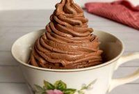 Whipped Amish Chocolate Buttercream Frosting Recipe