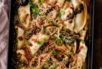 Crispy Baked Dumplings with Ramen: One-Pan Weeknight Dinner