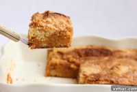 Warm Spiced Pumpkin Dessert with Gooey Caramel Drizzle