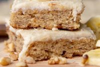 Gluten-Free Banana Bars with Creamy Frosting