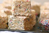 Funfetti Marshmallow Rice Krispie Squares Recipe