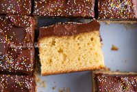 Classic Four-Egg Yellow Sheet Cake with Chocolate Frosting