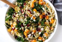 Autumn Harvest Orzo Salad with Roasted Vegetables and Feta