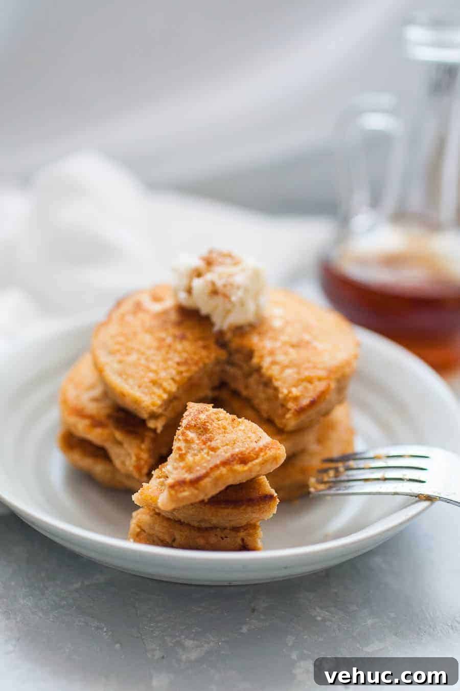 Sweet Potato Pancakes with Maple Whipped Butter 5 Preparing sweet potato puree