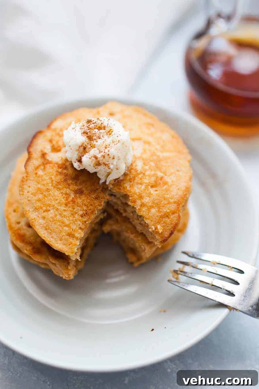 Sweet Potato Pancakes with Maple Whipped Butter 6 Sweet potato pancakes with whipped maple butter