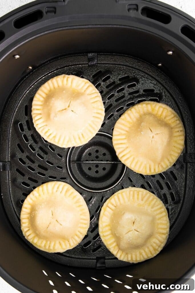 Homemade Apple Hand Pies Recipe with Flaky Crust 5 apple hand pies in air fryer