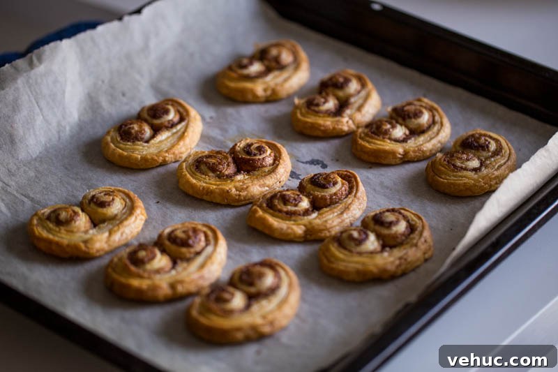 Perfect Palmiers: Classic French Puff Pastry Cookies Recipe 3 Home cooked palmiers take a few minutes to prepare, are quick to cook and can be flavoured however you want, be it sweet or savoury, meat or meatfree, cheese or chocolate. Great for kids to play around with and awesome to impress your guests when you whip your home made pastries out of the oven!