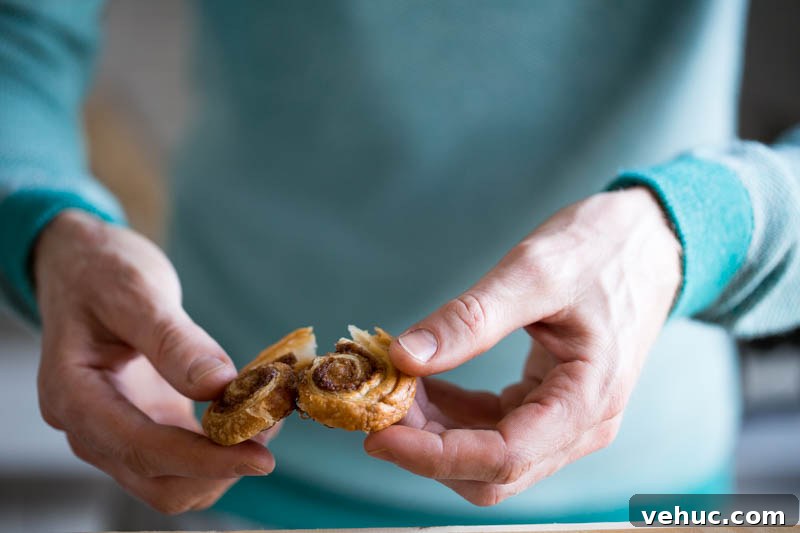 Perfect Palmiers: Classic French Puff Pastry Cookies Recipe 5 Home cooked palmiers take a few minutes to prepare, are quick to cook and can be flavoured however you want, be it sweet or savoury, meat or meatfree, cheese or chocolate. Great for kids to play around with and awesome to impress your guests when you whip your home made pastries out of the oven!