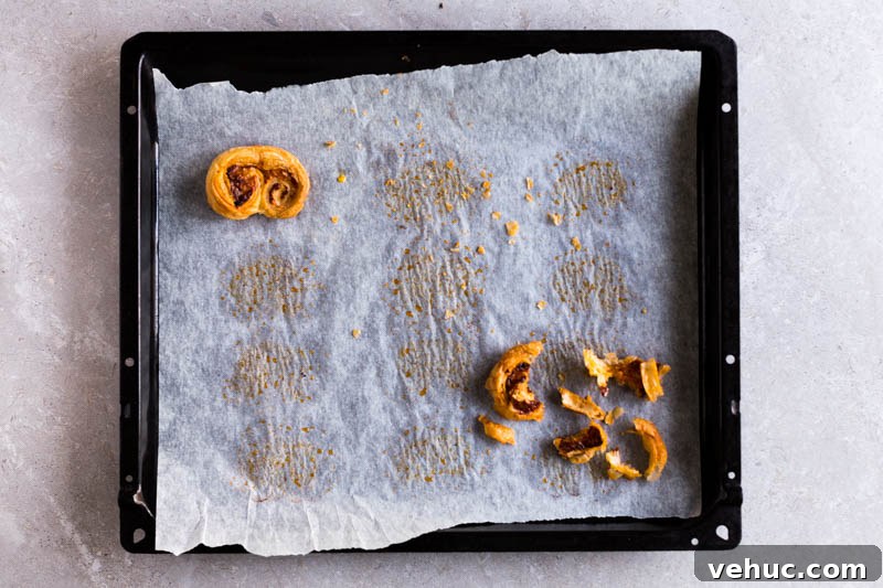 Perfect Palmiers: Classic French Puff Pastry Cookies Recipe 7 Home cooked palmiers take a few minutes to prepare, are quick to cook and can be flavoured however you want, be it sweet or savoury, meat or meatfree, cheese or chocolate. Great for kids to play around with and awesome to impress your guests when you whip your home made pastries out of the oven!
