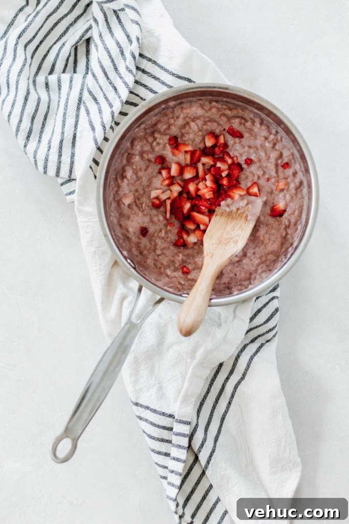 Strawberries + Cream Oatmeal Vegan Gluten Free
