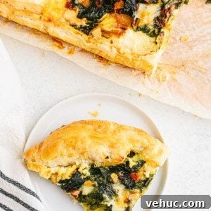 Vibrant Rainbow Swiss Chard Tart Recipe for Spring Entertaining 6 swiss chard tart slice on a white plate