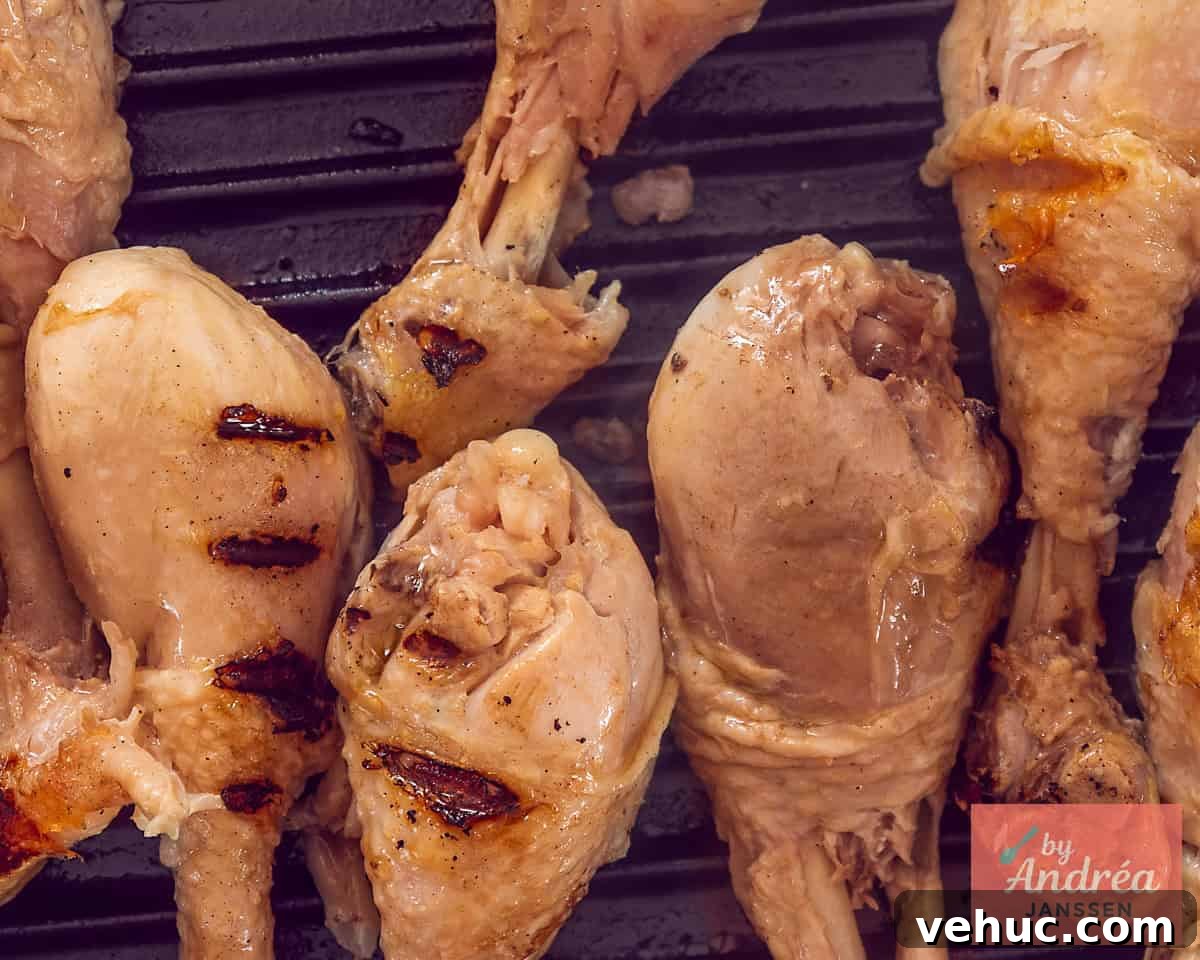 Citrus-Brined Chicken Drumsticks with Gin Marinade 7 Grilled chicken drumsticks