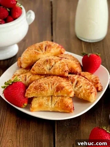strawberry-turnovers-on-a-table-with-strawberries