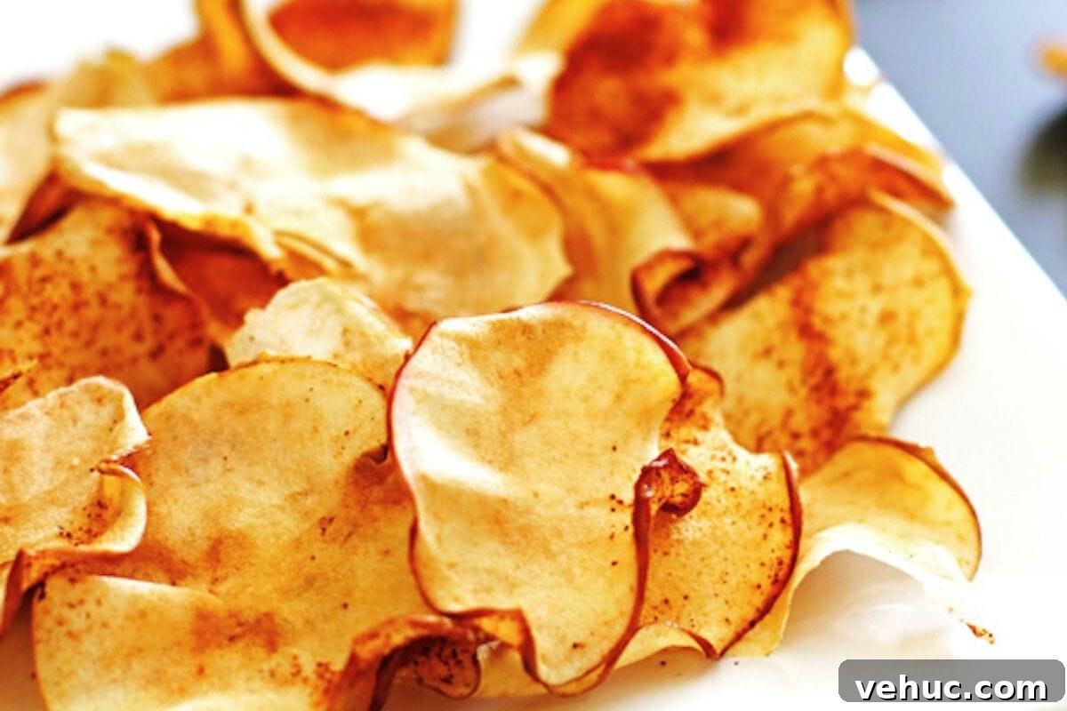 12 Irresistible Apple Recipes to Fall for This Season 2 Crispy Baked Apple Chips