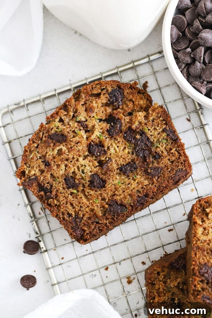 Gluten-Free Zucchini Cake with Brown Butter Cream Cheese Frosting 11 slices of gluten-free chocolate chip zucchini bread