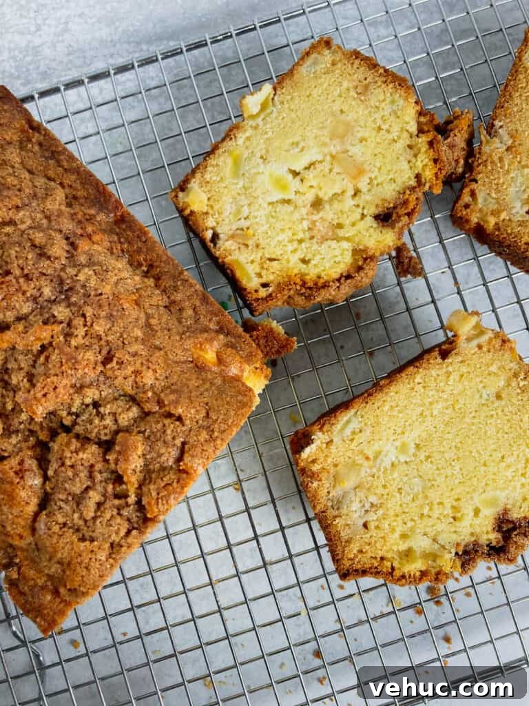 Dutch Apple Bread with Streusel Topping — Soft, Cinnamon-Loaf Recipe 3 dutch apple bread