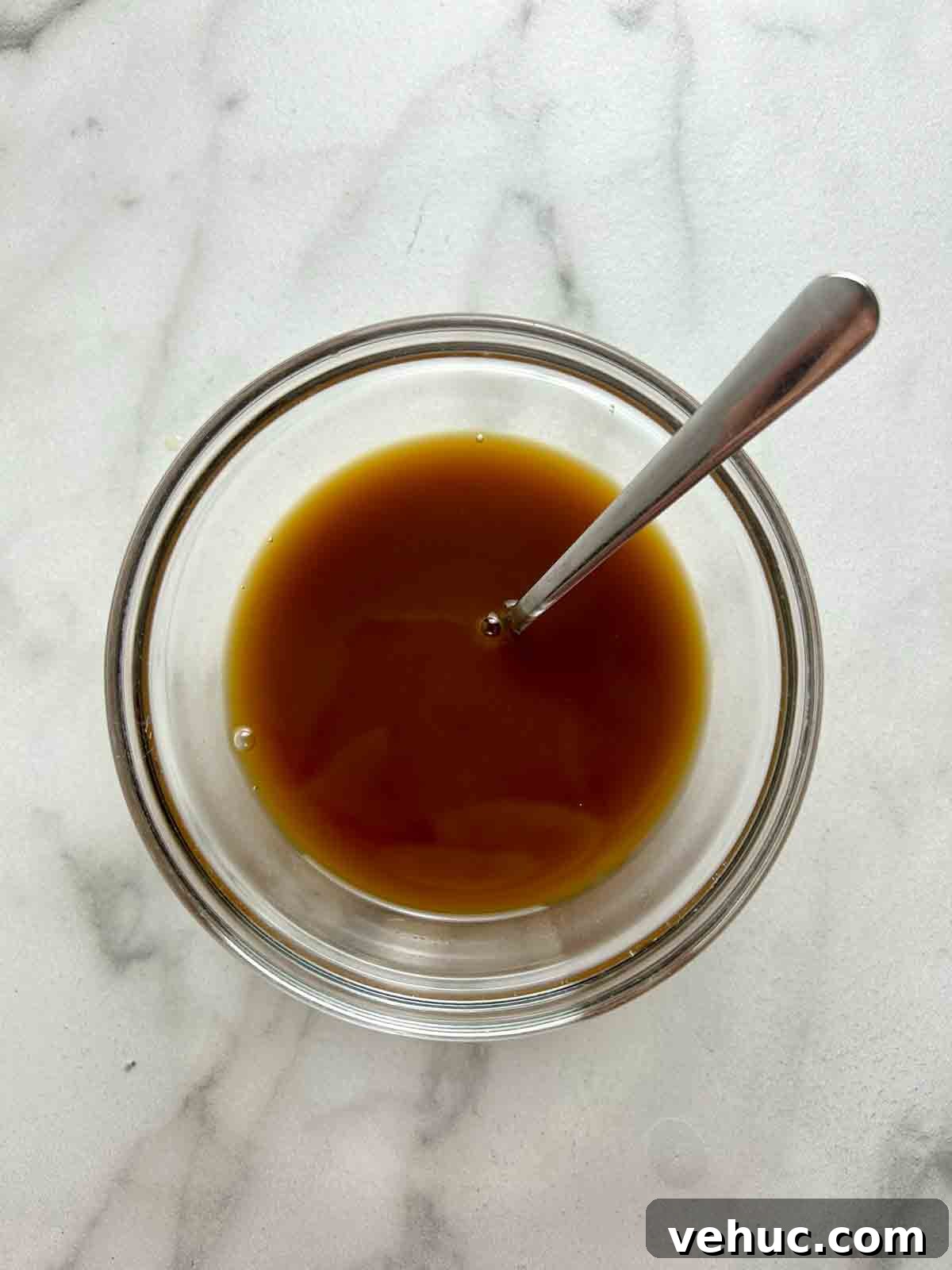 sauce ingredients mixed in bowl.