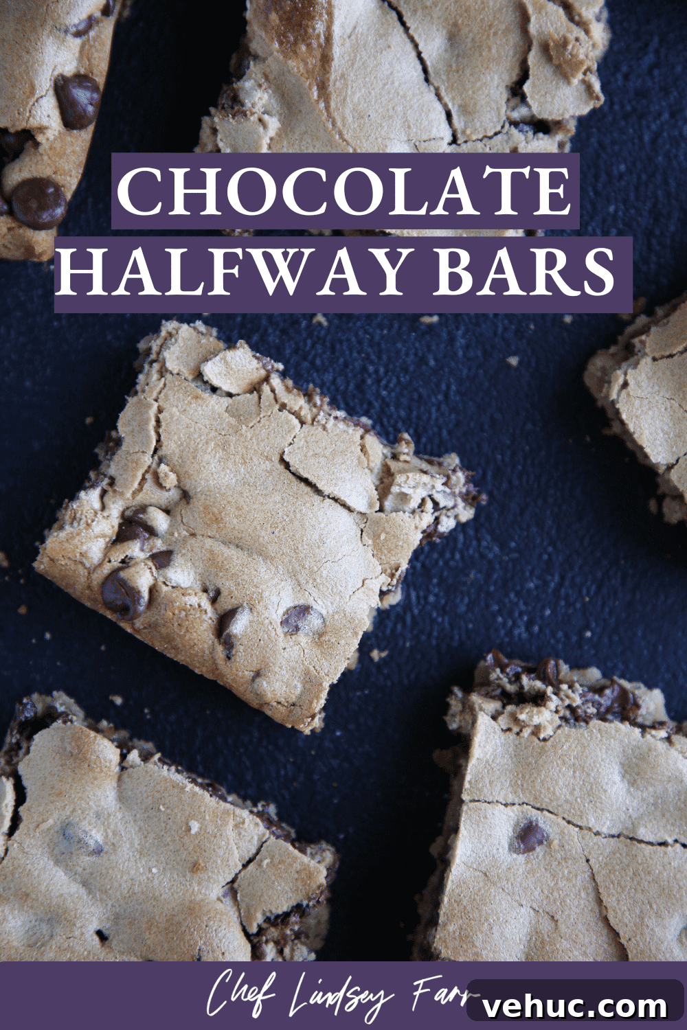 Chocolate Halfway Bars: Layered Chocolate Peanut Butter Snack Bars 9 Chocolate Halfway Bars Moody