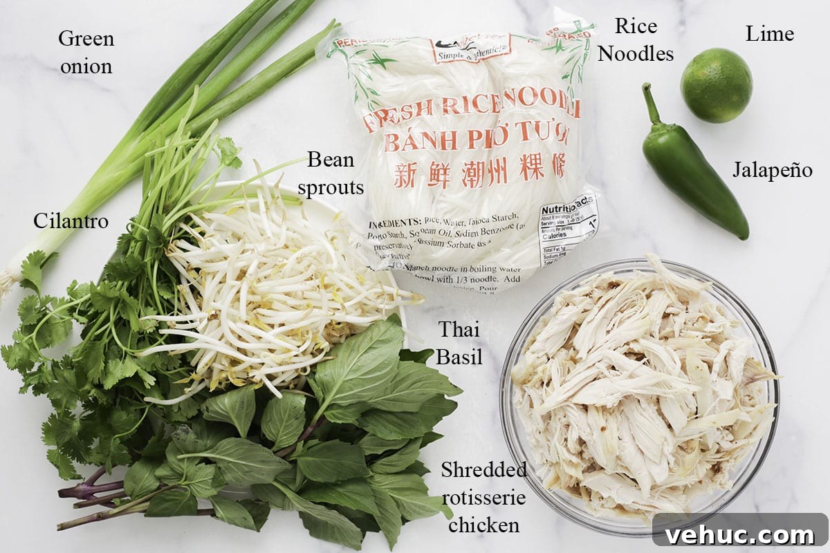 Rotisserie Chicken Pho Recipe: Quick Homemade Vietnamese Soup 7 img 14669 6