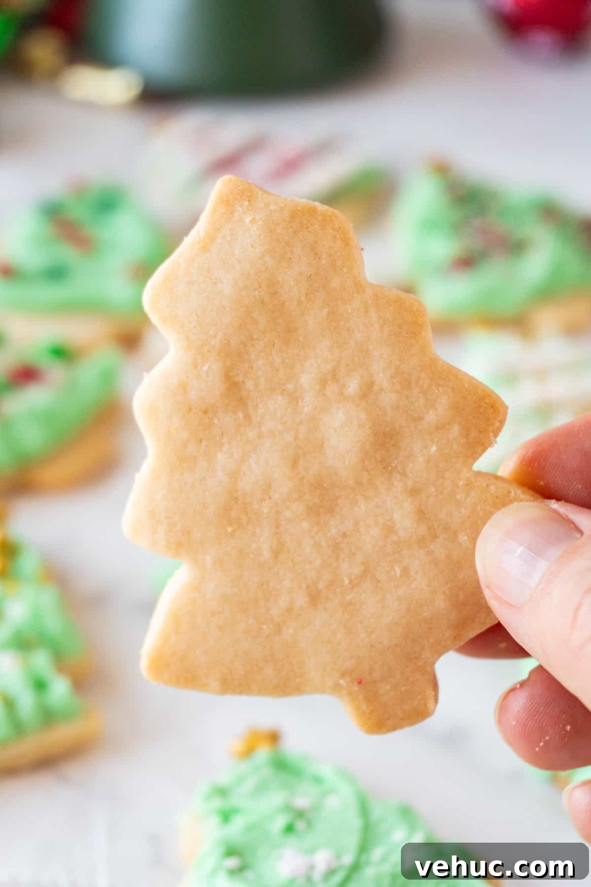 Christmas Tree Cookie Recipes: Festive Holiday Treat Ideas 10 unfrosted Christmas Tree Cookie