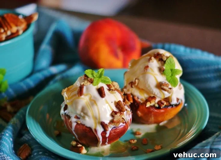 Image for Pecan Stuffed Grilled Peaches