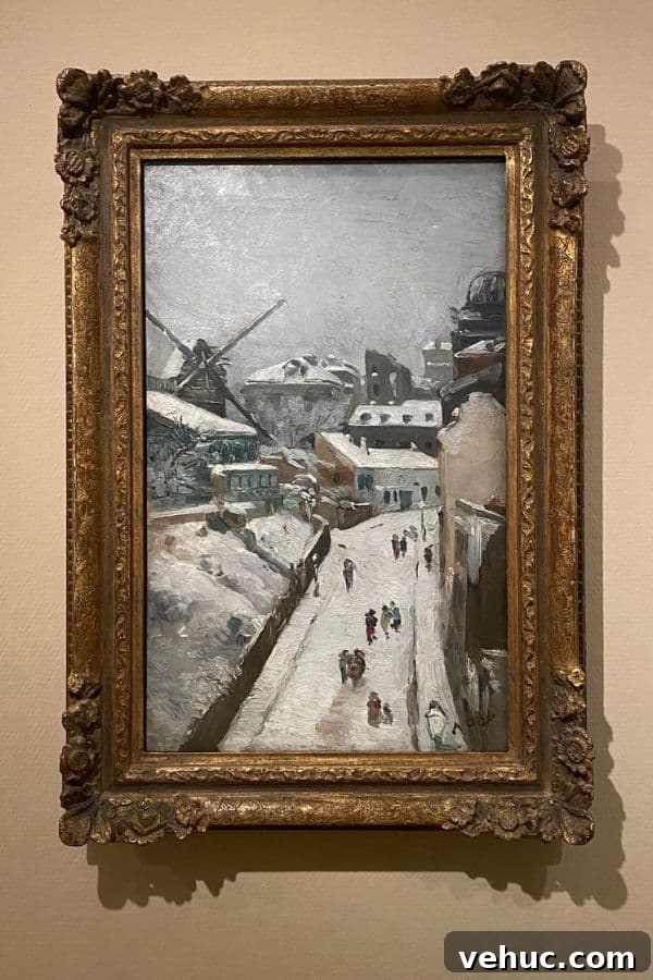 Must-See Paintings at the Van Gogh Museum in Amsterdam 9 Montmartre in the Snow, Auguste Lepère, 1876, Vincent Van Gogh Museum
