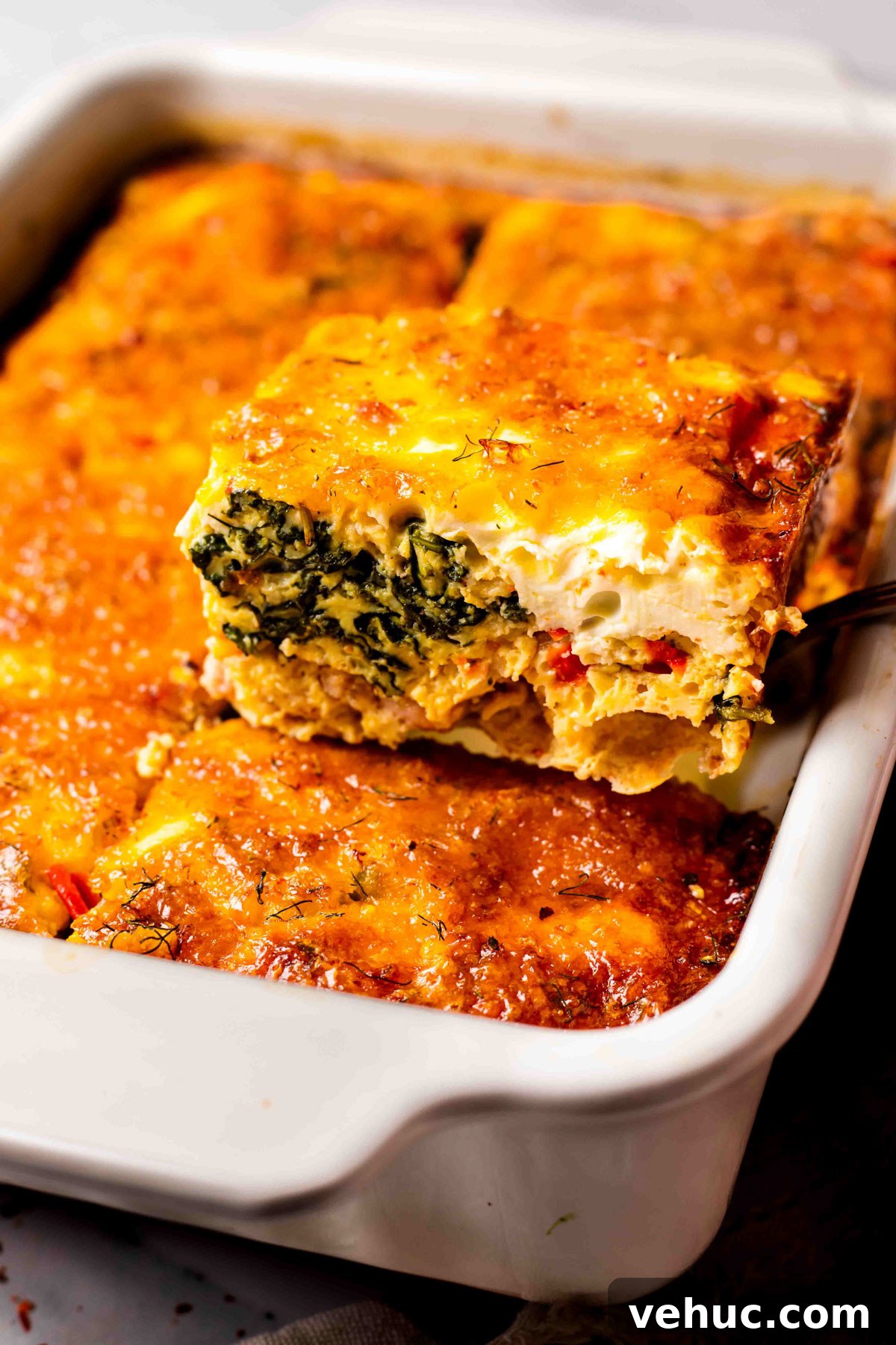 27 High-Protein Thanksgiving Casseroles Your Family Will Love 21 sausage and spinach b breakfast casserole