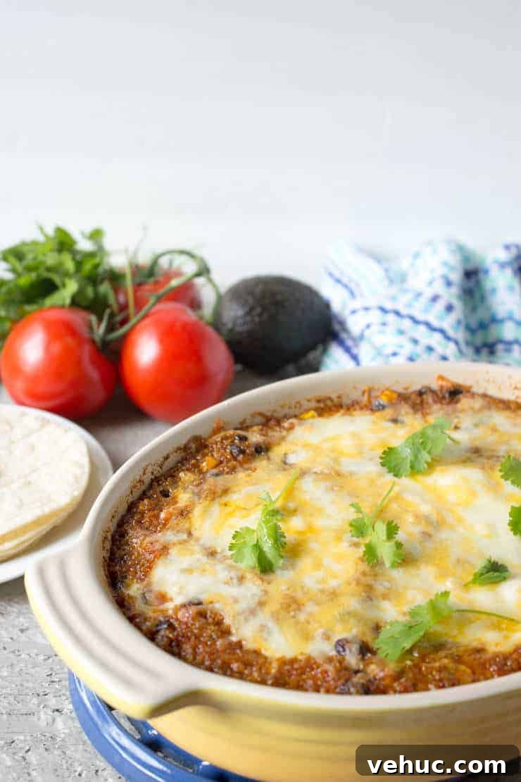 27 High-Protein Thanksgiving Casseroles Your Family Will Love 23 Quinoa Enchilada Bake