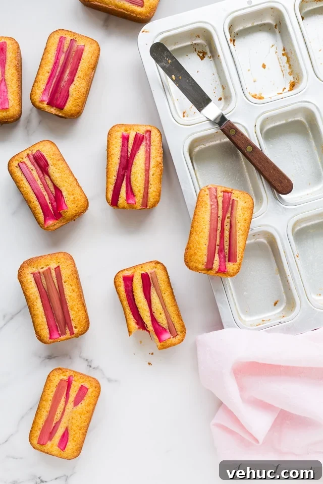 Essential Baking Tools: Complete Guide to Must-Have Equipment 6 unmolding orange rhubarb cakes with cornmeal from mini loaf cake pan