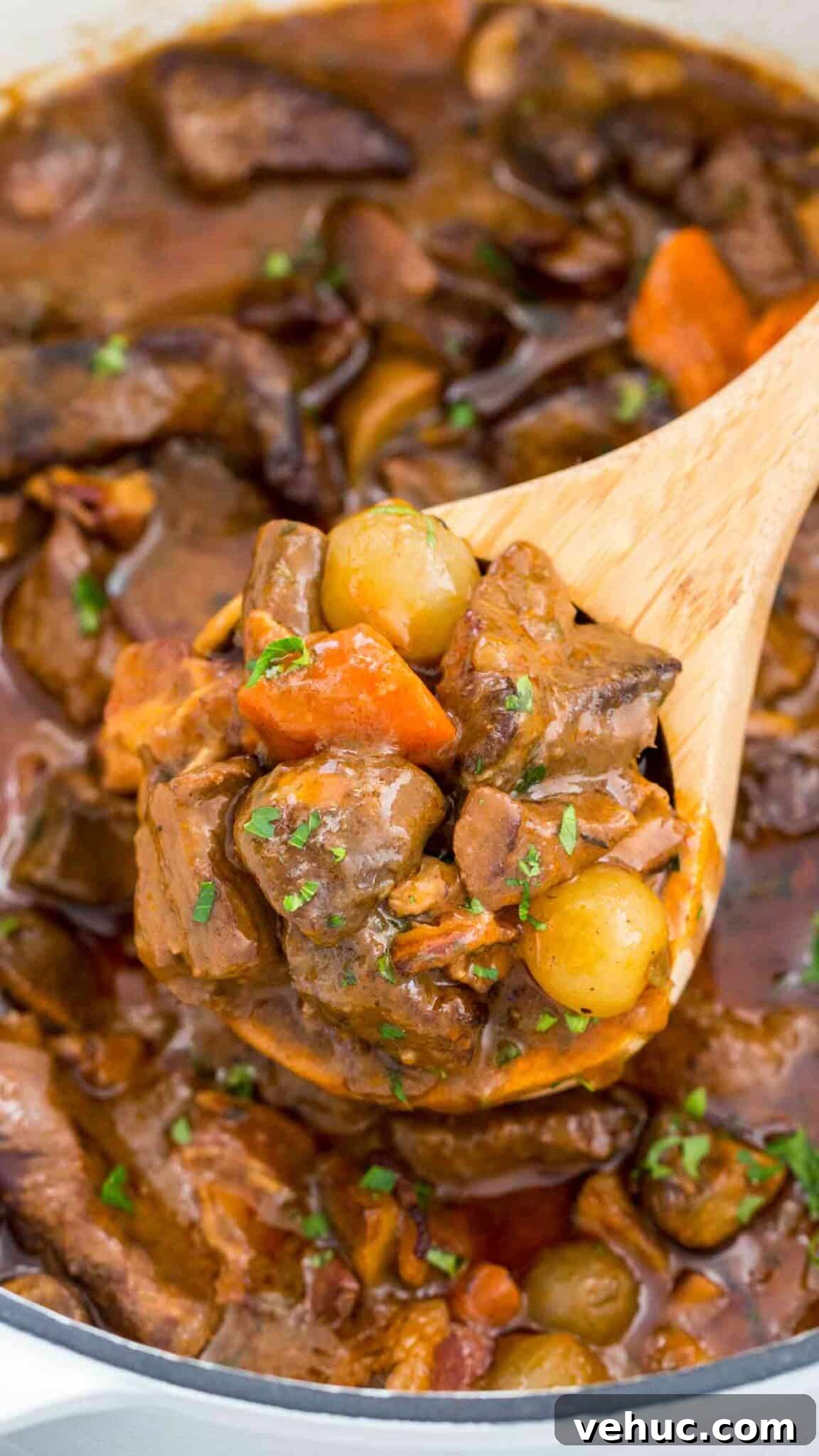 Classic Beef Bourguignon Recipe: Tender Braised Beef in Red Wine 10 Beef Bourguignon
