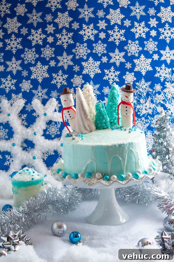 Winter Wonderland Cake: Snow-Drift Layer Cake Recipe 3 Winter Wonderland Cake detail