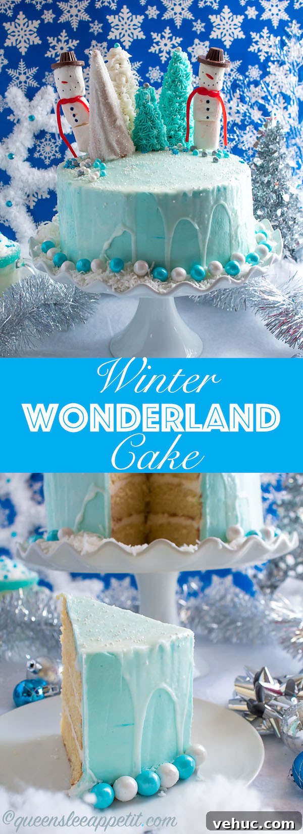 Winter Wonderland Cake: Snow-Drift Layer Cake Recipe 16 Winter Wonderland Cake Pinterest image