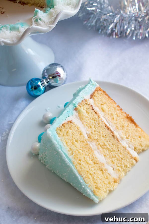 Winter Wonderland Cake: Snow-Drift Layer Cake Recipe 6 Vanilla cake layers