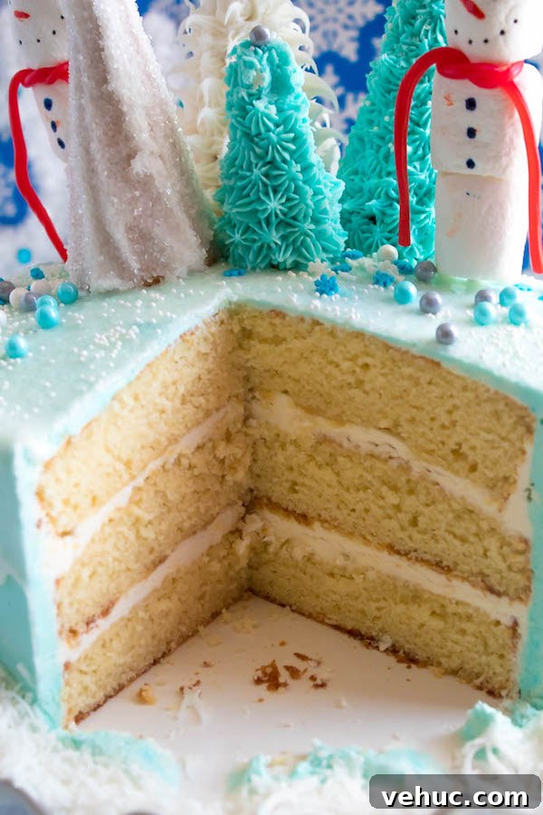 Winter Wonderland Cake: Snow-Drift Layer Cake Recipe 7 Baked cake layers cooling