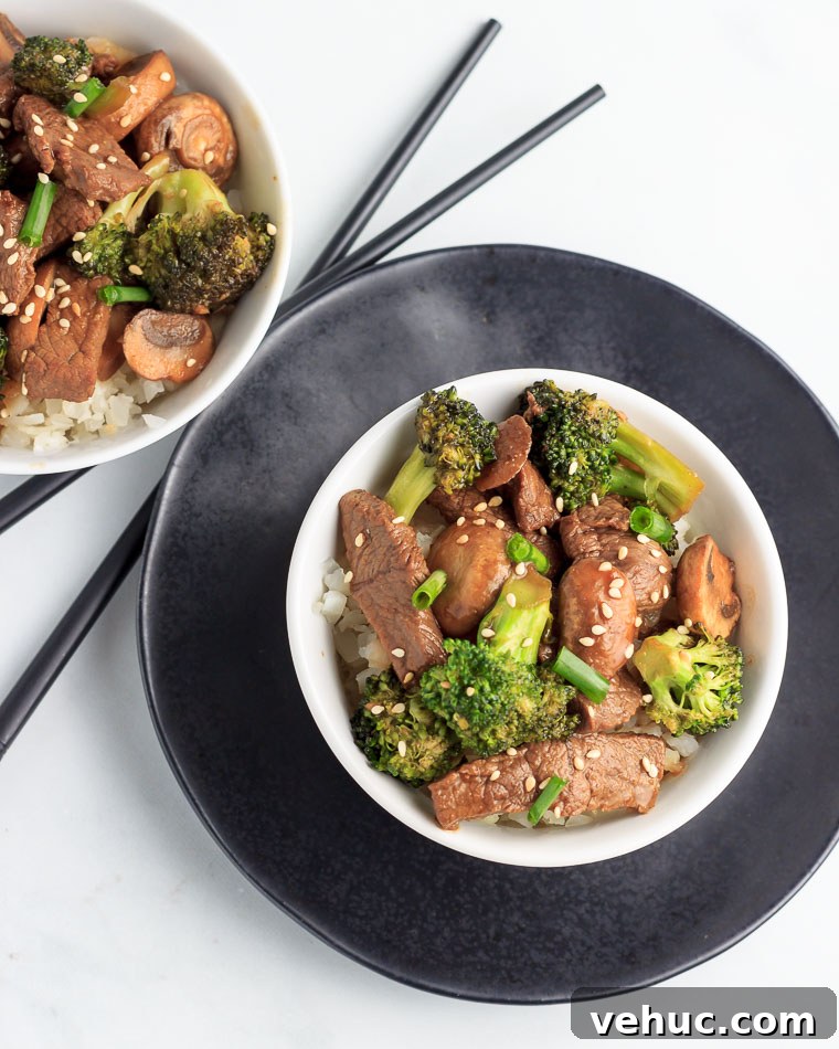 Keto Beef with Broccoli and Mushrooms: Savory Low-Carb Stir-Fry 2 Keto Broccoli Mushroom Beef