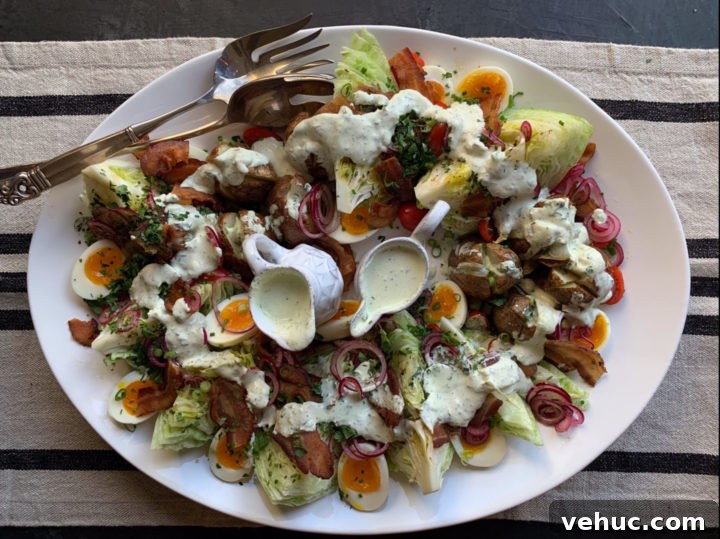 Summer Celebration Wedge Salad Recipe with Fresh Ingredients 8 Baked Potatoes with Wedge Salad and Icelandic Provisions Skyr Ranch Dressing