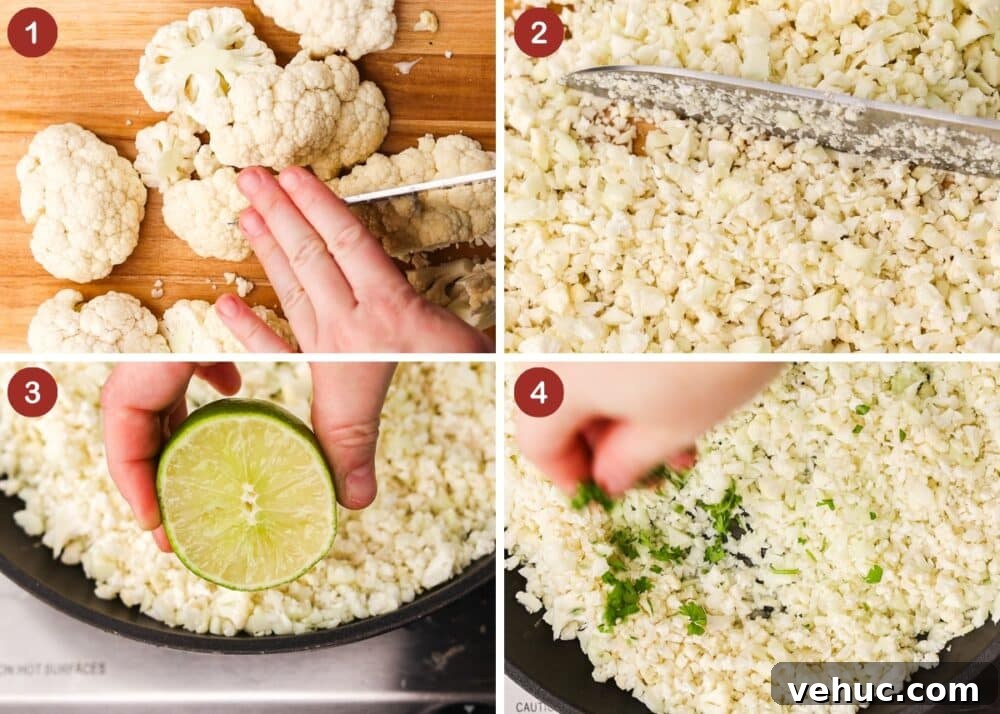 High-Protein Keto Taco Bowls for Low-Carb Meal Prep 8 how to make cauliflower rice for keto taco bowls