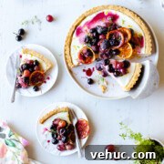 Roasted Grape Goat Cheese Tart by Baking The Goods
