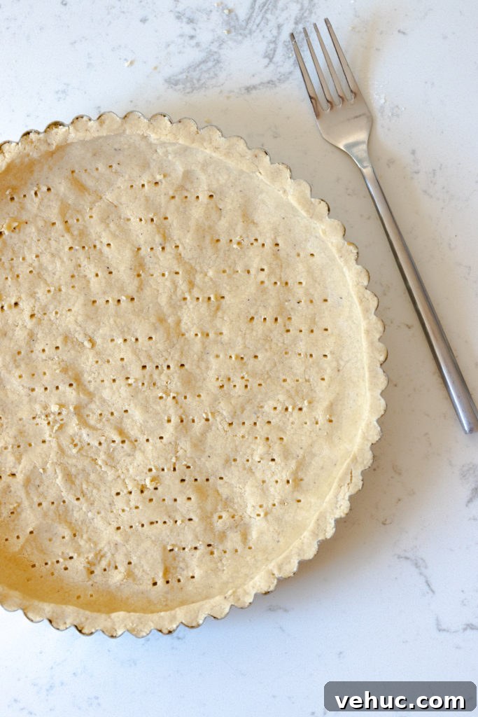 Press In Brown Sugar Shortbread Tart Shell