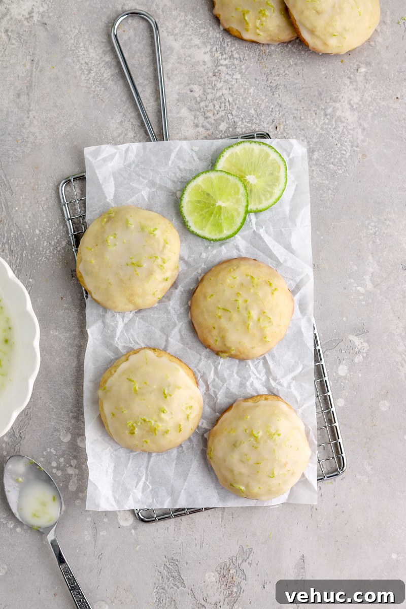 Key lime cookies
