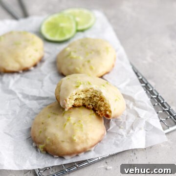 Key lime cookies