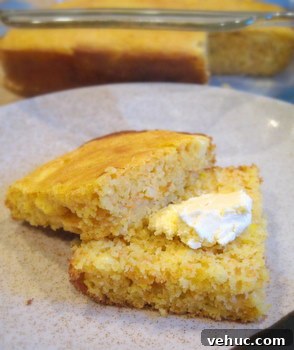 Sweet Corn & Carrot Cornbread Recipe for Moist, Flavorful Loaves 3 Sweet Corn and Carrot Cornbread, buttered